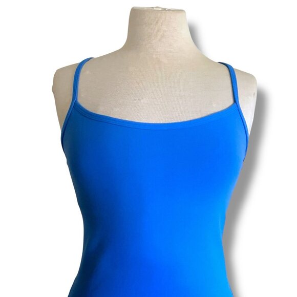 Lululemon Womens Power Y Tank Top Sz 6 Blue Built in Shelf Bra Yoga Racerback - Picture 4 of 9